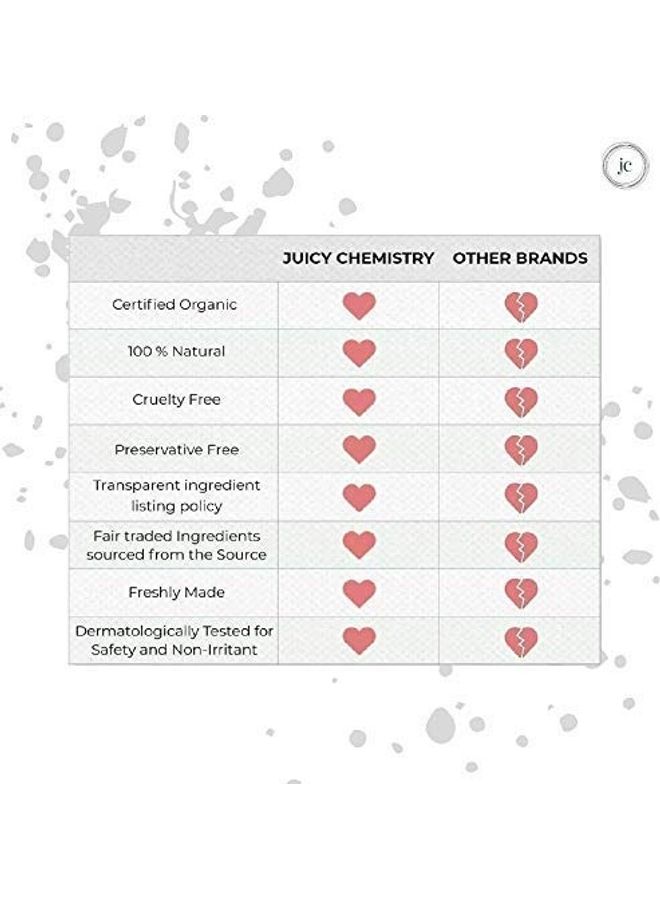 Juicy Chemistry - Blood Orange and Rosehip Organic Lip Balm Grey 5grams - Image 1