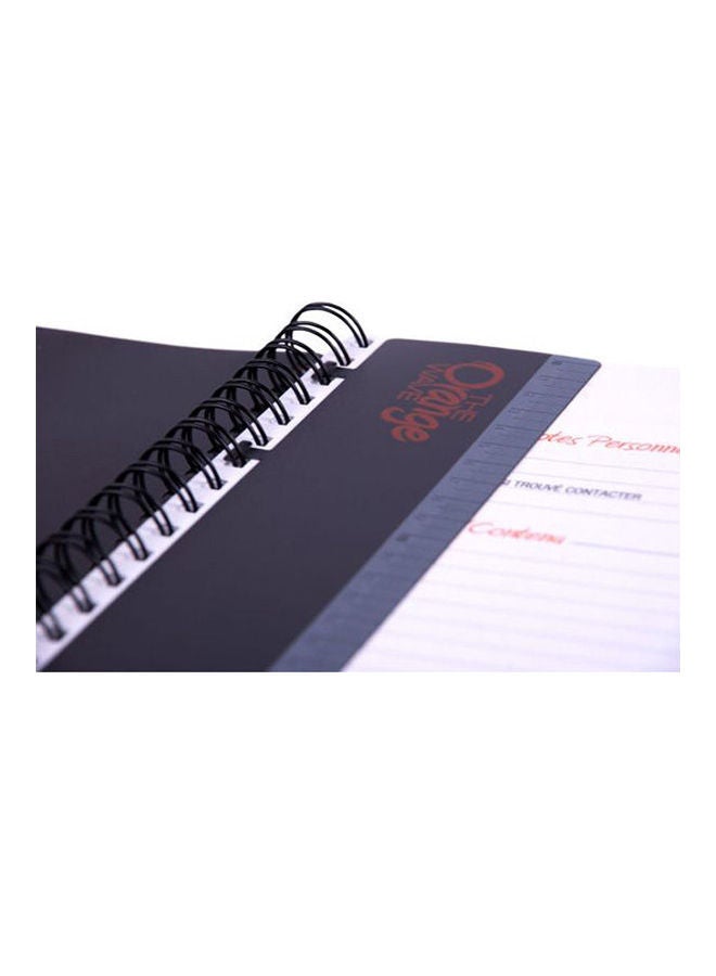 Mintra - 100-Sheet 1-Subject Wave Lined Ruling Notebook Orange - Image 1