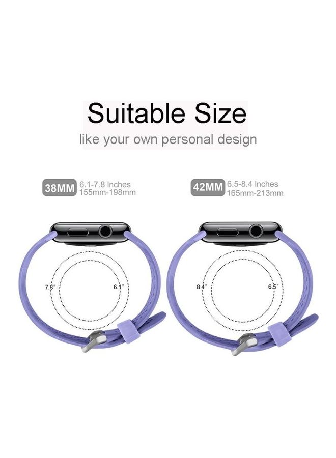 BGM - Honeycomb Design Replacement Wrist Strap For Apple Watch Series SE/6/5/4 40mm And 3/2/1 38mm Purple - Image 1