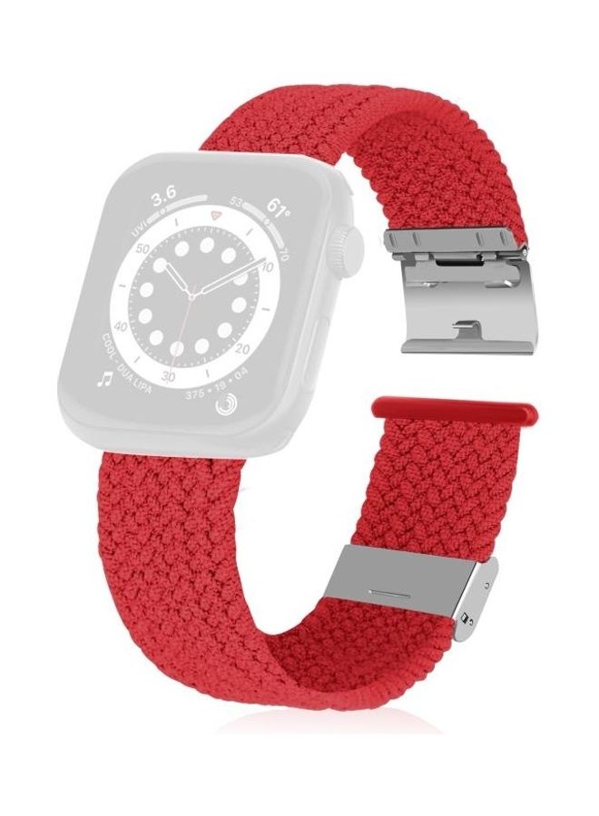 BGM Replacement Strap Watchband For Apple Watch Series 6/SE/5/4/3/2/1 38-40mm Red - Image 1