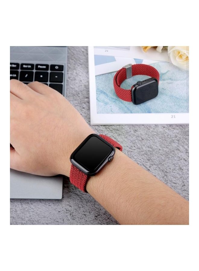 BGM Replacement Strap Watchband For Apple Watch Series 6/SE/5/4/3/2/1 38-40mm Red - Image 2