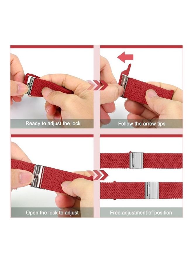 BGM Replacement Strap Watchband For Apple Watch Series 6/SE/5/4/3/2/1 38-40mm Red - Image 4