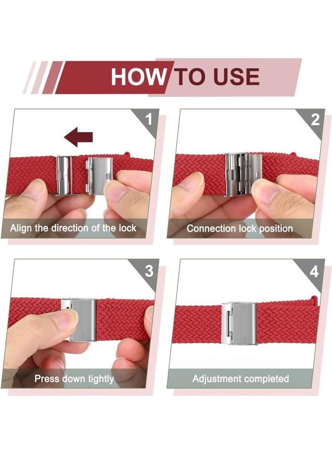 BGM Replacement Strap Watchband For Apple Watch Series 6/SE/5/4/3/2/1 38-40mm Red - Image 5