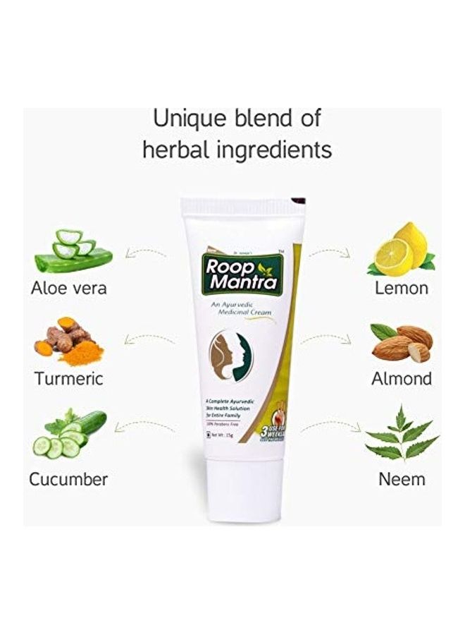 روب مانترا مجموعة كريم تفتيح الوجه بالألوفيرا مكونة من 4 قطع أبيض 15جرام - Image 5