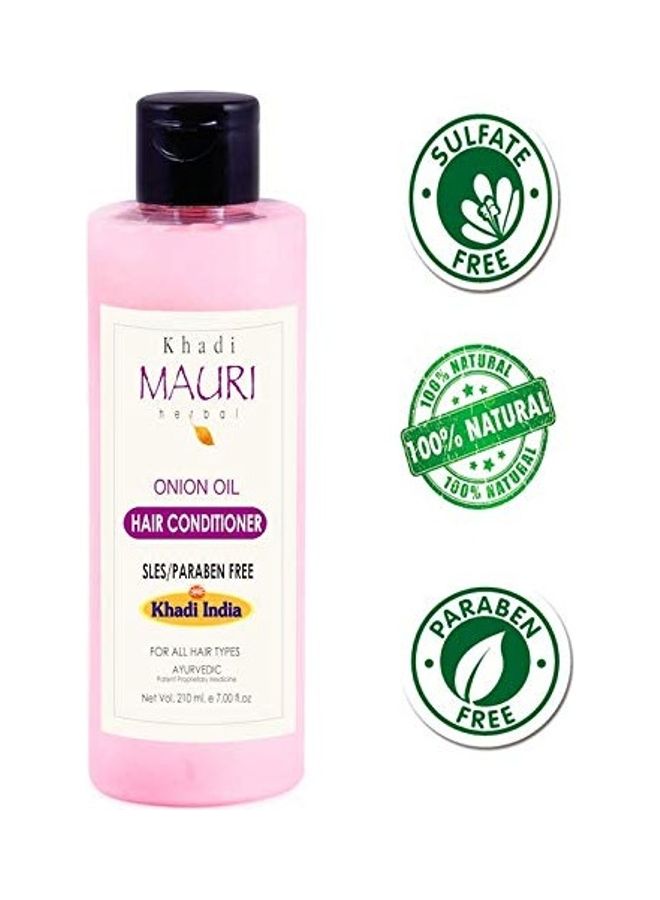 Khadi Mauri Herbal - Onion Oil Hair Conditioner Multicolour 210ml - Image 1