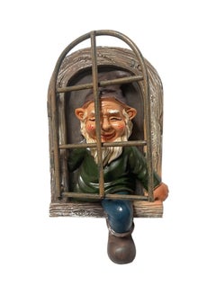 Dwarf Gate Design Garden Character Statue Funny Statue For Garden Decor Multicolour