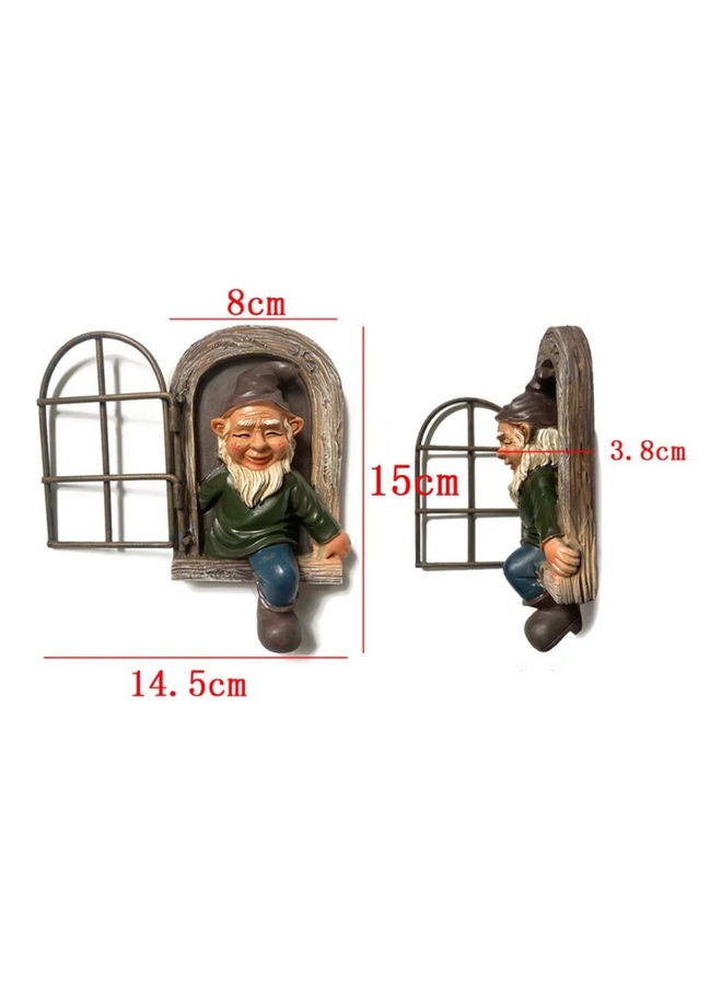 Generic - Dwarf Gate Design Garden Character Statue Funny Statue For Garden Decor Multicolour - Image 1