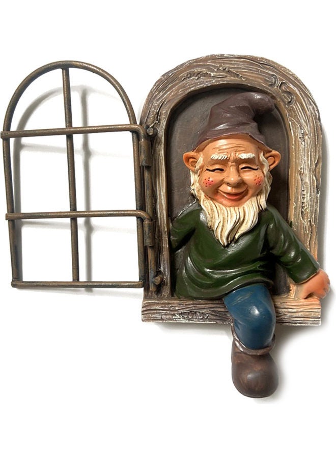 Generic - Dwarf Gate Design Garden Character Statue Funny Statue For Garden Decor Multicolour - Image 1