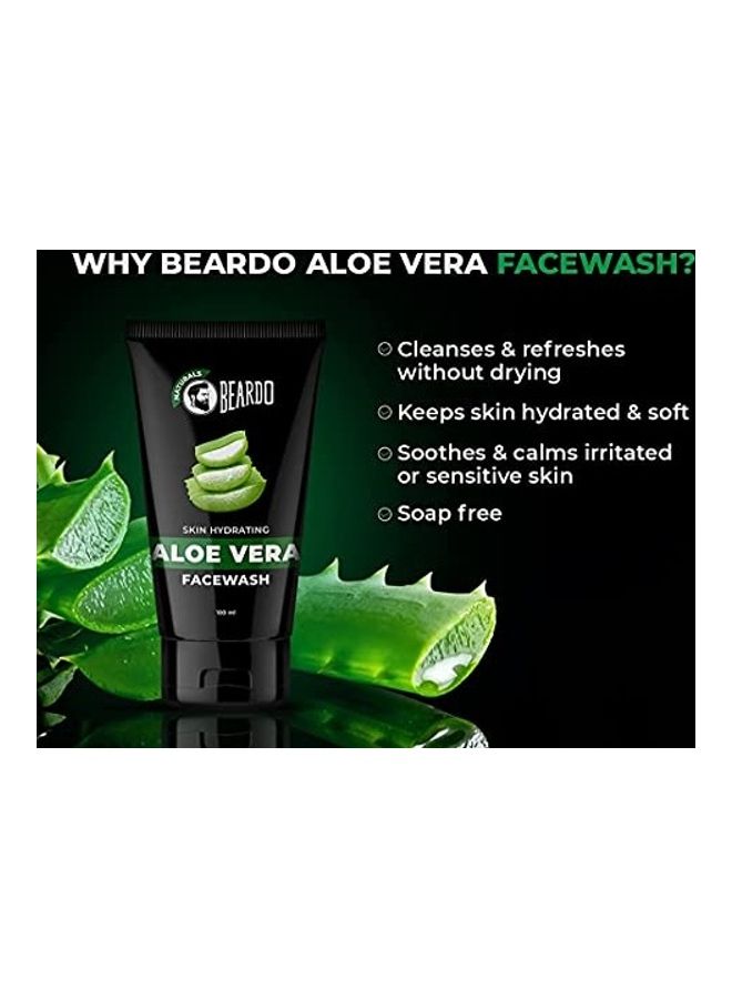 BEARDO Skin Hydrating Aloe Vera Facewash Black 100ml - Image 4