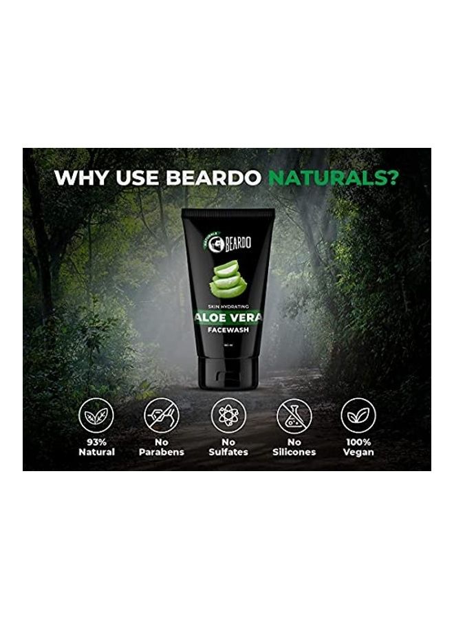 BEARDO Skin Hydrating Aloe Vera Facewash Black 100ml - Image 5