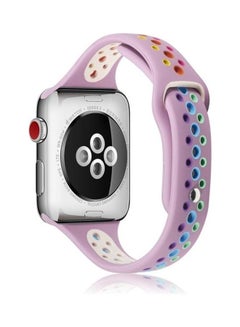 Replacement Wrist Strap For Apple Watch Series SE/6/5/4 40mm And 3/2/1 38mm Purple