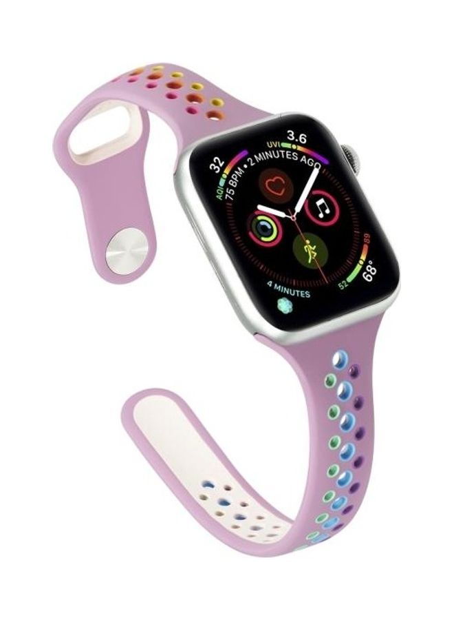 BGM - Replacement Wrist Strap For Apple Watch Series SE/6/5/4 40mm And 3/2/1 38mm Purple - Image 1