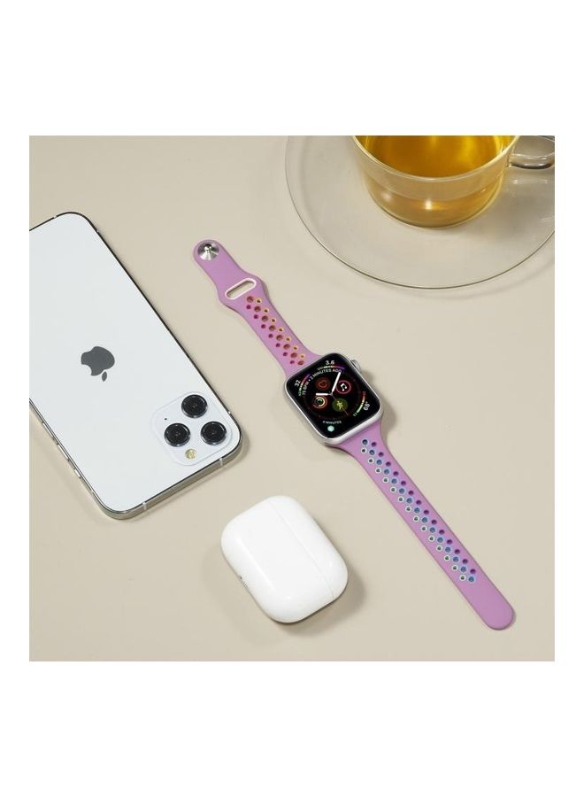 BGM - Replacement Wrist Strap For Apple Watch Series SE/6/5/4 40mm And 3/2/1 38mm Purple - Image 1