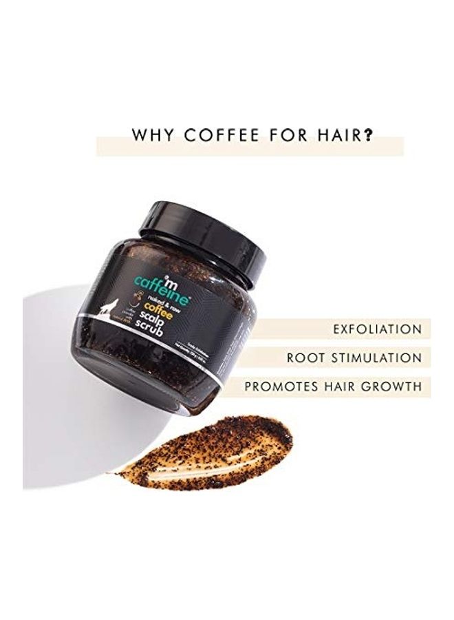 إم كافيين مقشر فروة الرأس نيكد آند رو بالقهوة بني 250جرام - Image 4