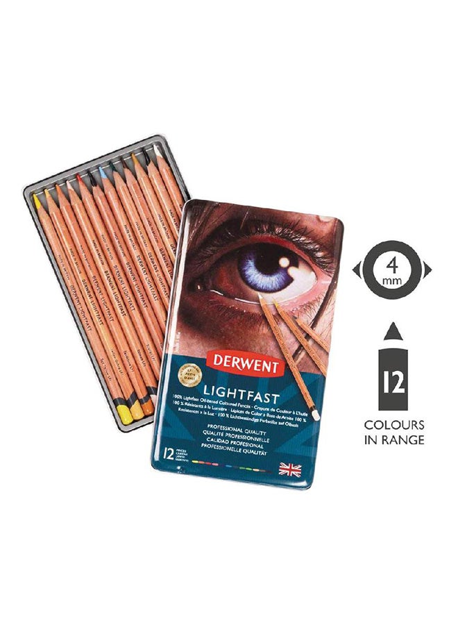 Derwent Pack Of 12 Colored Pencils Set Multicolour - Image 2