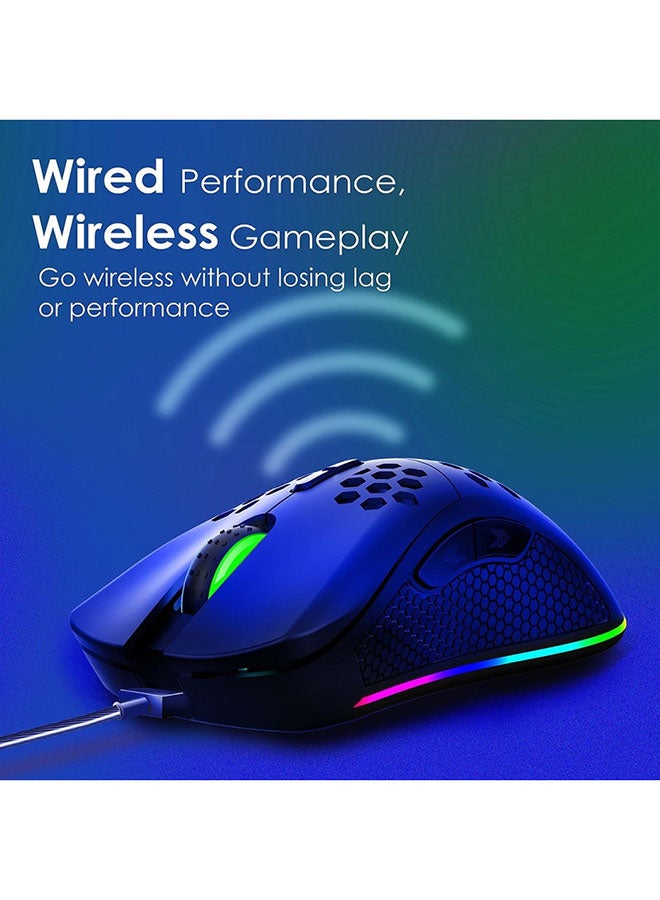 Ammolite Honeycomb Design Wireless Mouse