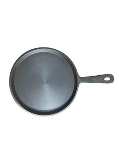 Ayda Pre-Seasoned Cast Iron Dosa Tawa With Handle Black 25cm  - Image 2