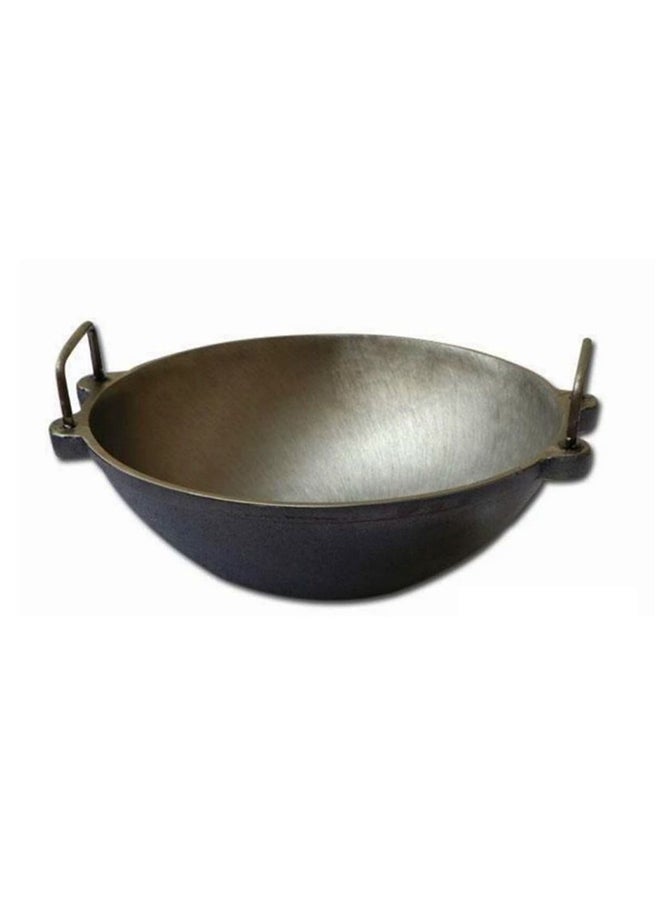 Ayda - Pre-Seasoned Cast Iron Kadai Black 10inch - Image 1