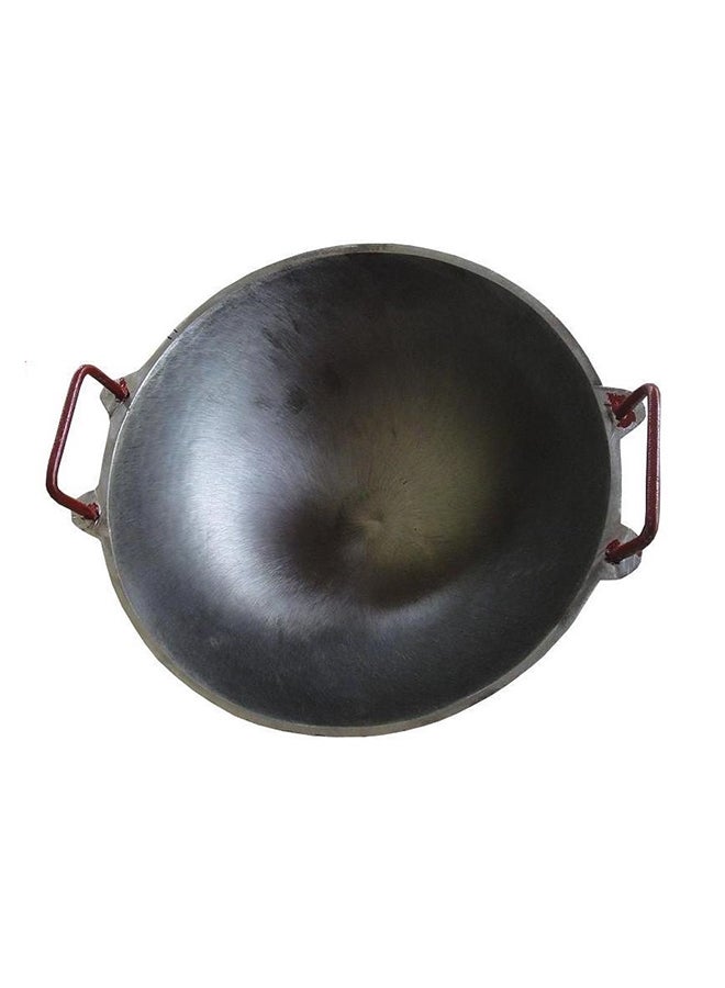 Ayda Pre-Seasoned Cast Iron Kadai Black 12inch - Image 4
