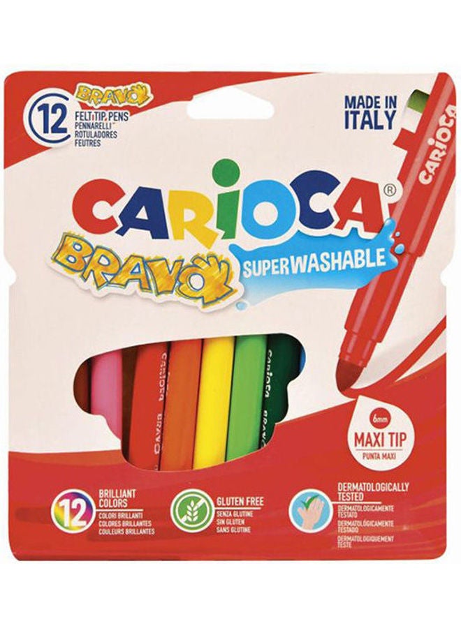 carioca Pack Of 12 Markers Multicolour - Image 1