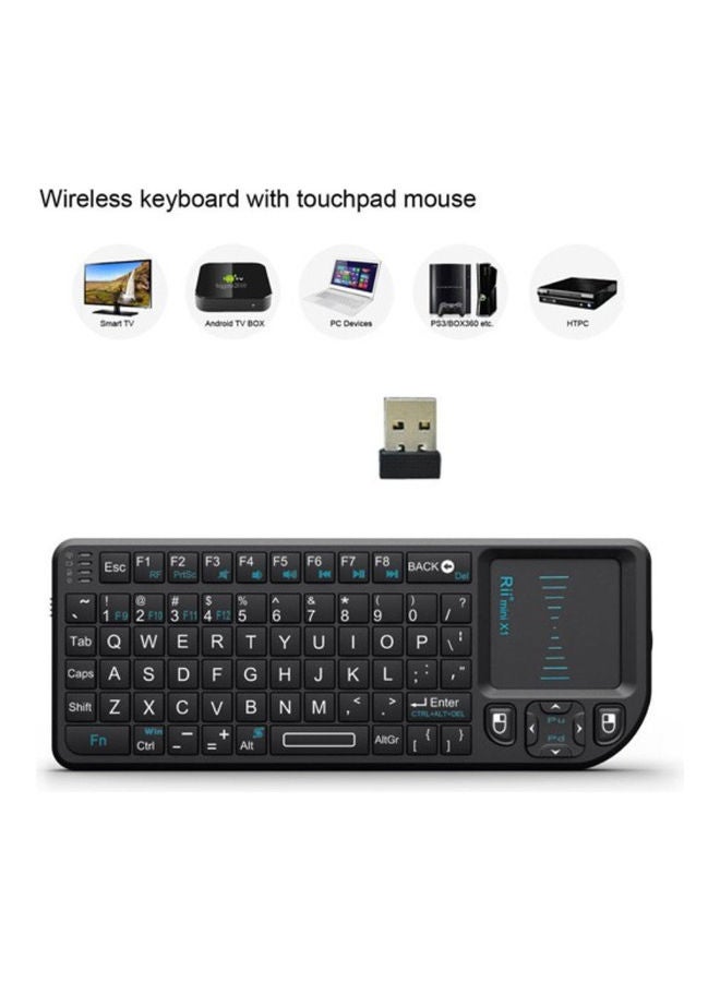 Mini X1 Portable Wireless Keyboard Black
