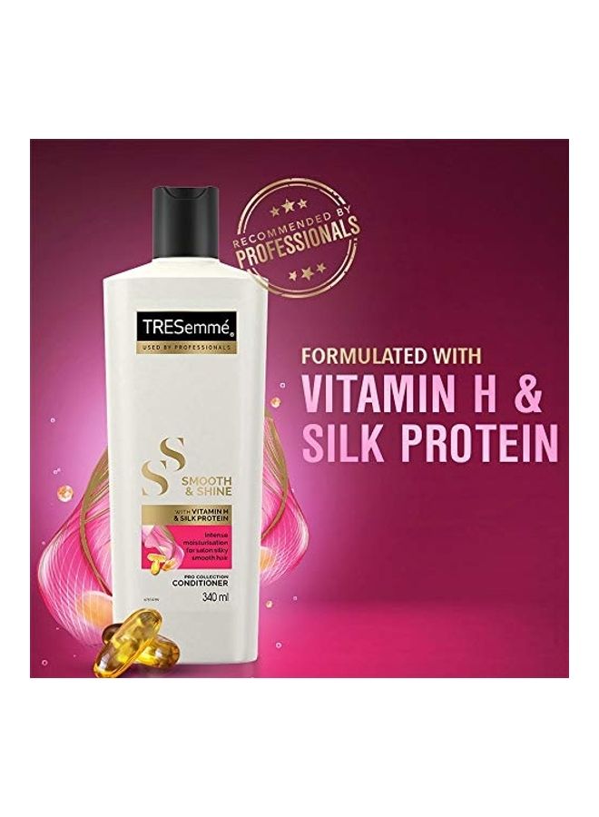Tresemme Smooth & Shine Conditioner, with Vitamin H & Silk Protein White 340ml  - Image 4