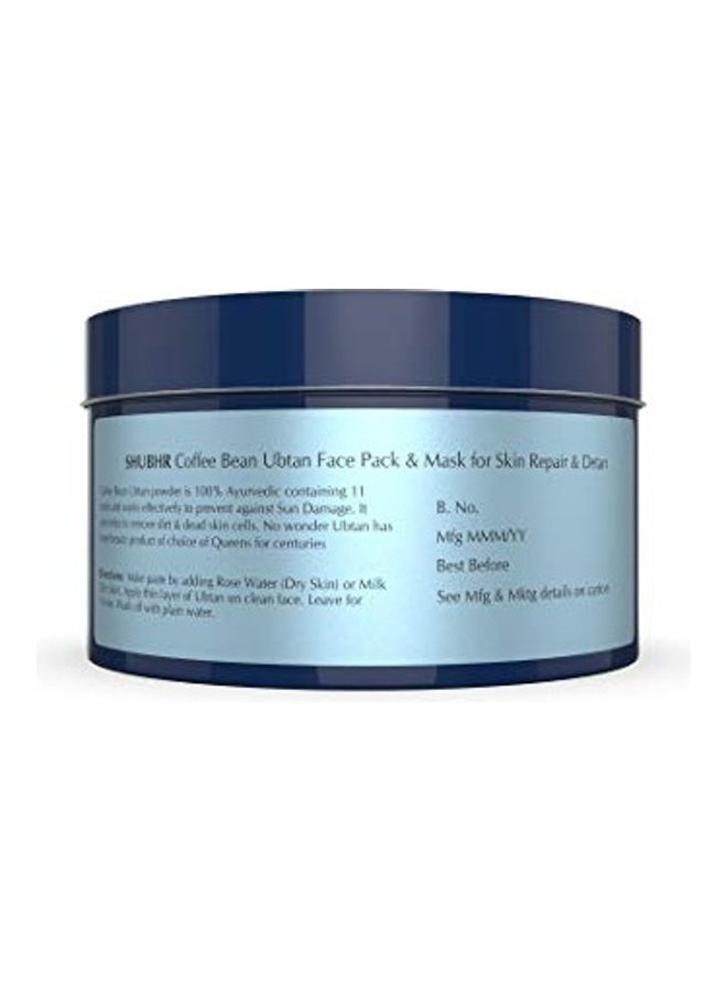 Blue Nectar Coffee Bean Ubtan Face Pack Blue 100grams  - Image 4