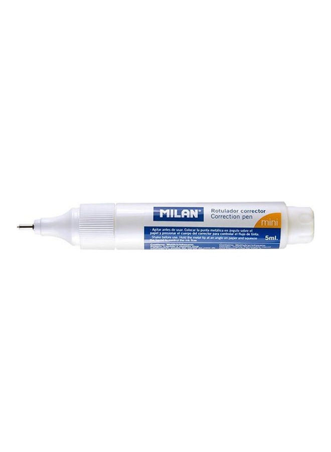 MILAN - Mini Correction Fluid 5 Ml White - Image 1