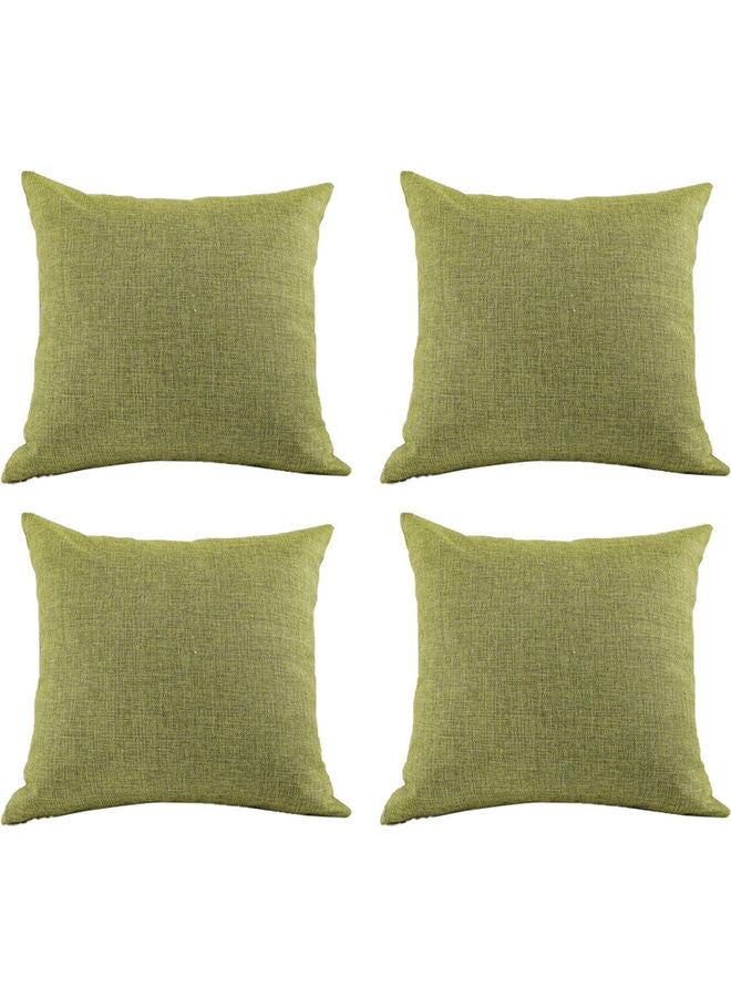 benefit 4-Piece Decorative Cushion Set Green 40x40cm - Image 1