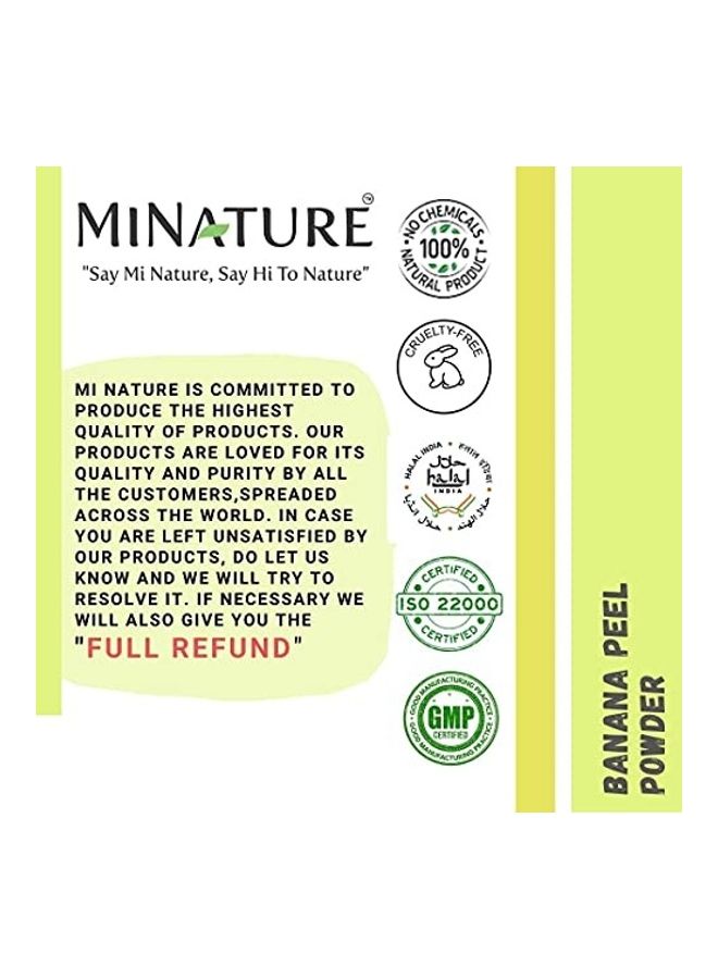 mi nature - Banana Peel Powder For Skin Care Green 227grams - Image 1