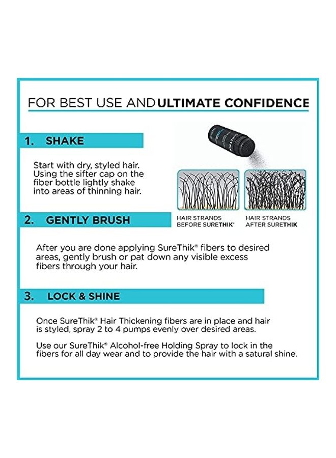 SureThik Hair Thickening Fibers Black 15grams - Image 3
