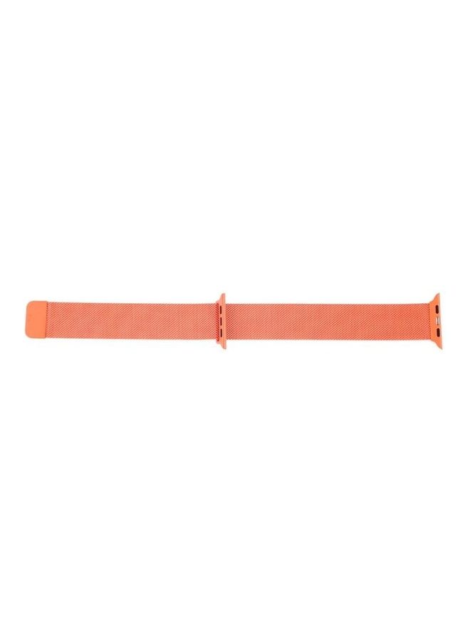 BGM Replacement Strap Watchband for Apple Watch Series 1/2/3 42mm Orange - Image 2
