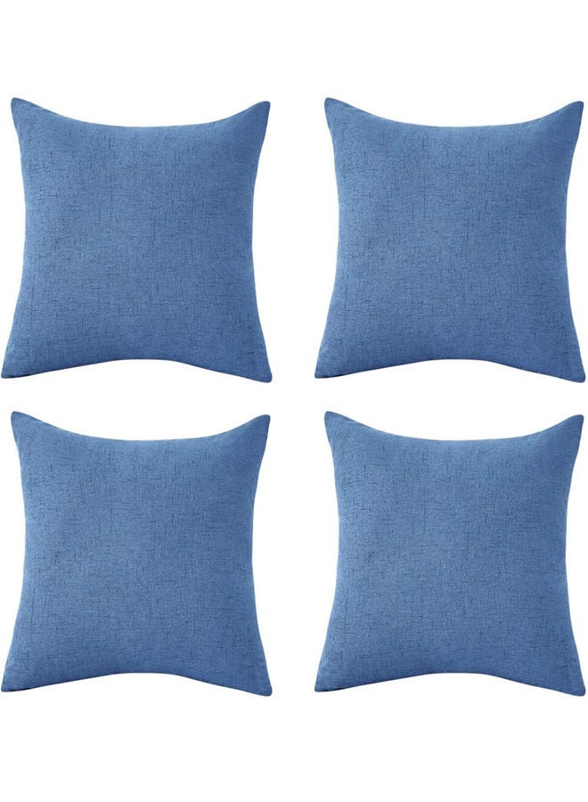 بينيفت طقم وسائد ديكور مكون من 4 قطع أزرق 40x40سم - Image 1