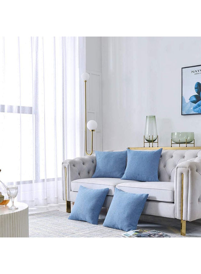 بينيفت طقم وسائد ديكور مكون من 4 قطع أزرق 40x40سم - Image 3