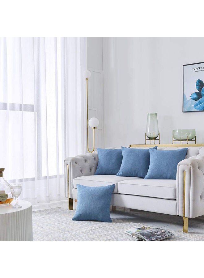 بينيفت طقم وسائد ديكور مكون من 4 قطع أزرق 40x40سم - Image 4