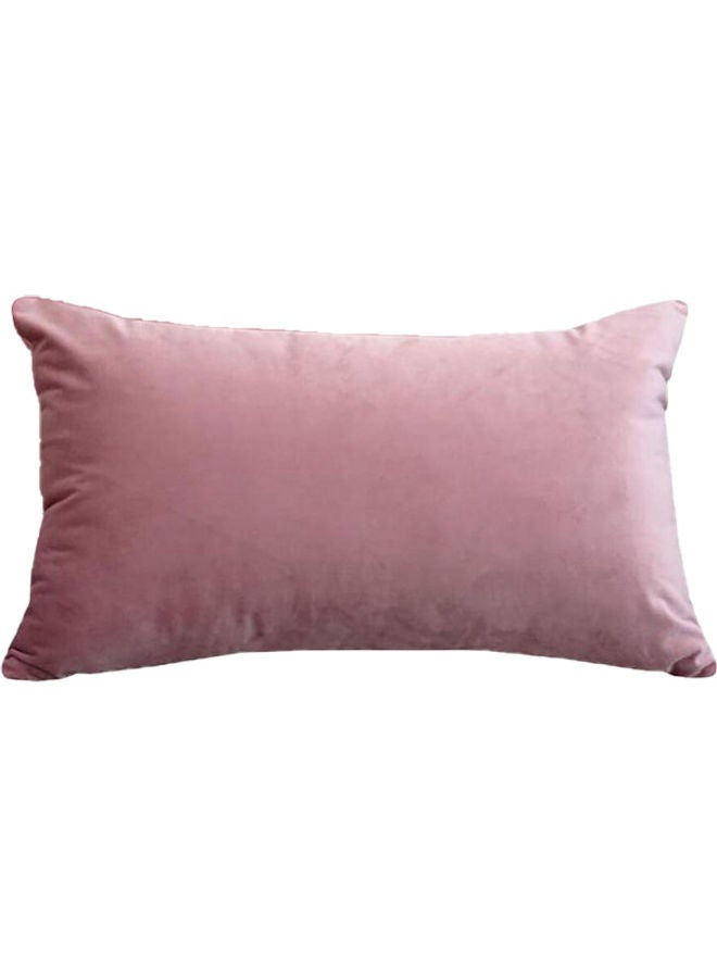 Solid Design Decorative Pillow Pink 30x50cm