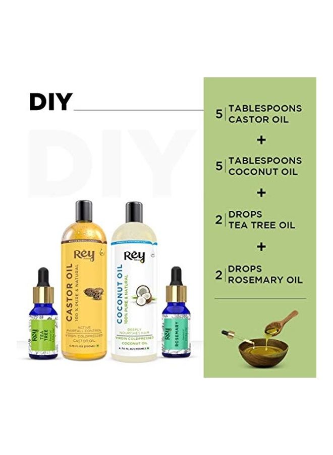 Pack of 4 Hair Oil Kit Multicolour 200ml
