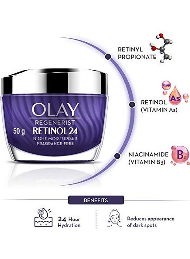 Olay Regenerist Retinol 24 Moisturiser Night Cream Multicolour 50grams - Image 4
