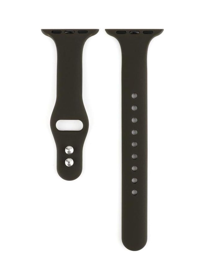 BGM Replacement Strap For Apple Watch Series 5/4 44mm And 3/2/1 42mm Olive Green  - Image 1