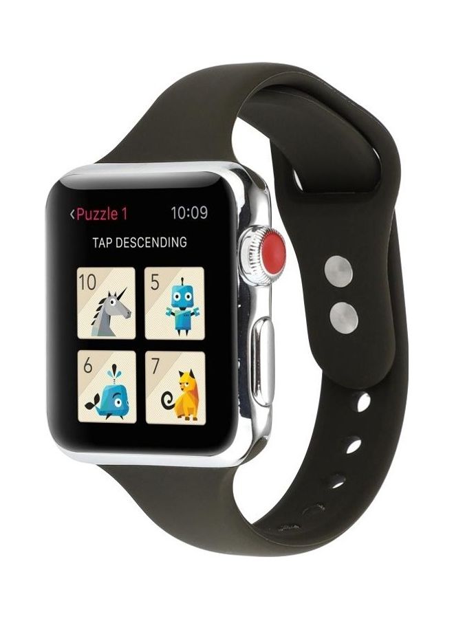 BGM Replacement Strap For Apple Watch Series 5/4 44mm And 3/2/1 42mm Olive Green  - Image 2
