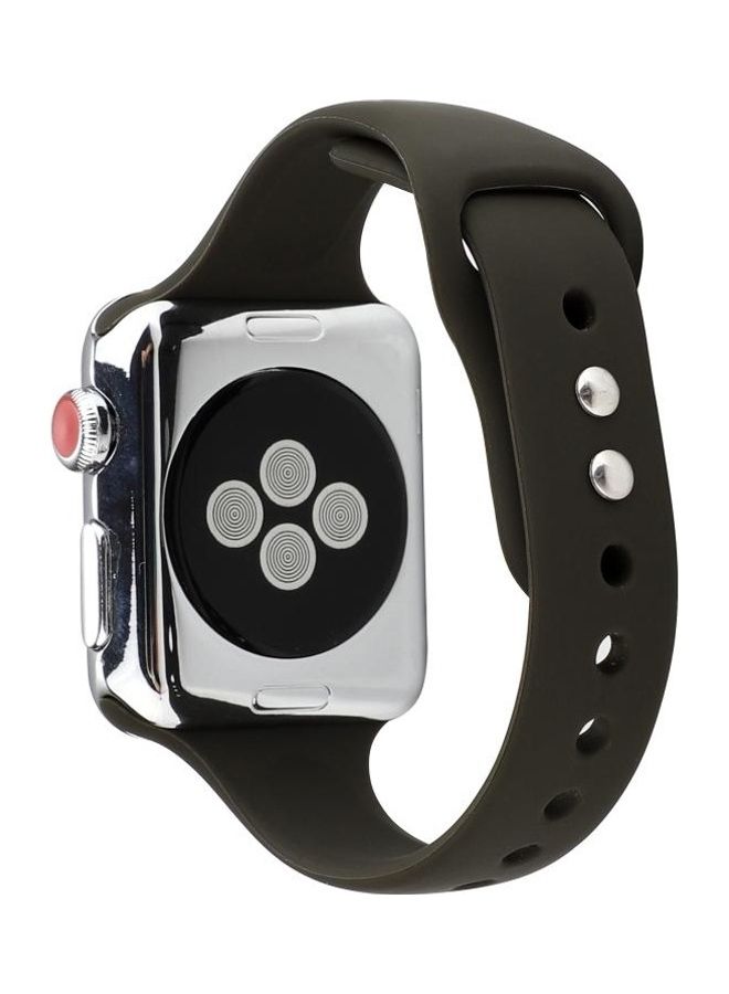 BGM Replacement Strap For Apple Watch Series 5/4 44mm And 3/2/1 42mm Olive Green  - Image 4