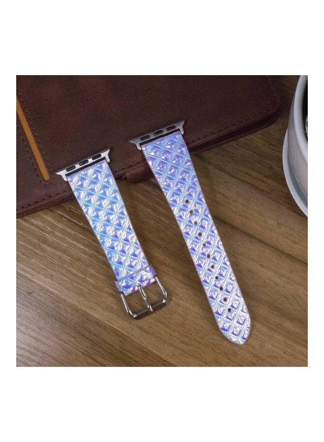 BGM Fish Scale Texture Replacement Strap For Apple Watch 6/SE/5/4 44mm And 3/2/1 42mm Multicolour - Image 3