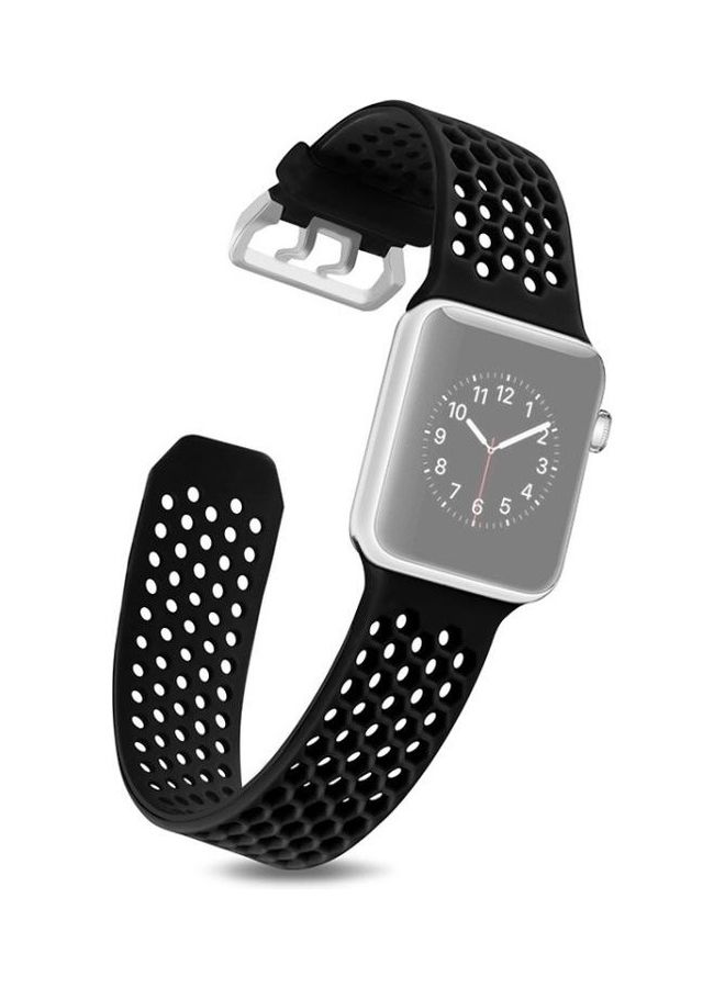 BGM Replacement Band for Apple Watch Series 1/2/3/4/5/6/SE 38/40mm Black - Image 2