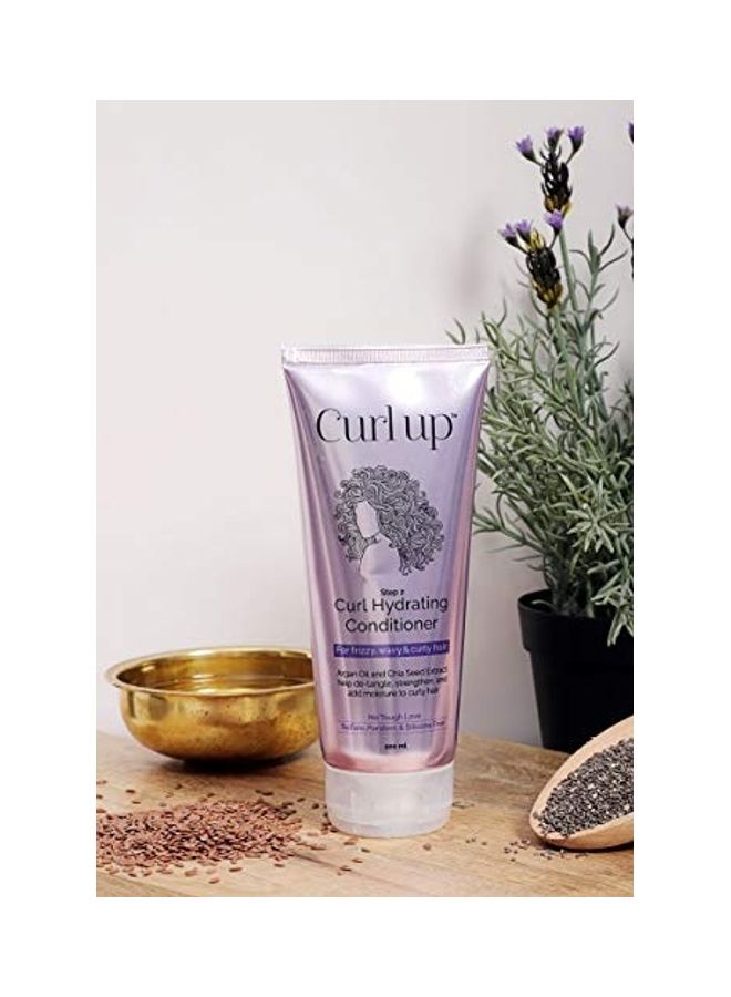 Curl Up Hydrating Silicone Free Conditioner White 200ml  - Image 5