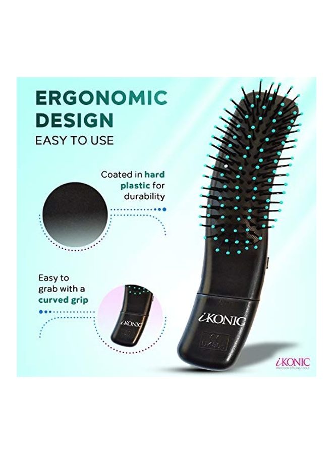 أي كونيك فرشاة تدليك فروة الرأس تعمل بالاهتزاز 3 في 1 أسود - Image 1