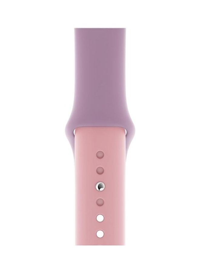 BGM Silicone Watch Band For Apple Watch Series 3/2/1 38mm Purple/Pink - Image 2