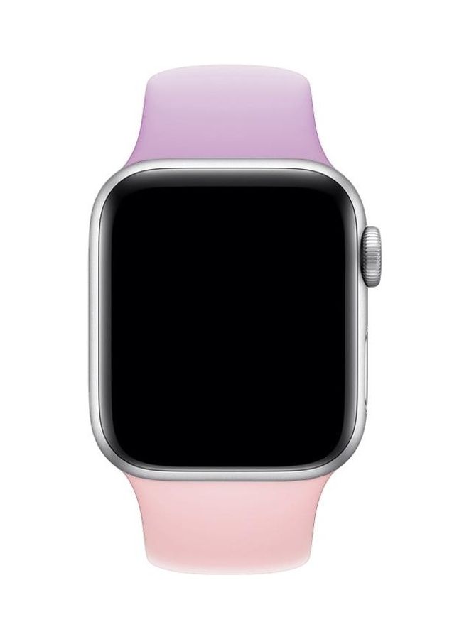 BGM Silicone Watch Band For Apple Watch Series 3/2/1 38mm Purple/Pink - Image 3