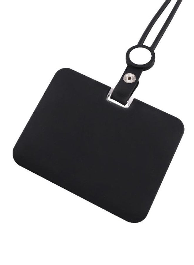 ROCO Lanyard ID Holder With Silicone String Black - Image 2