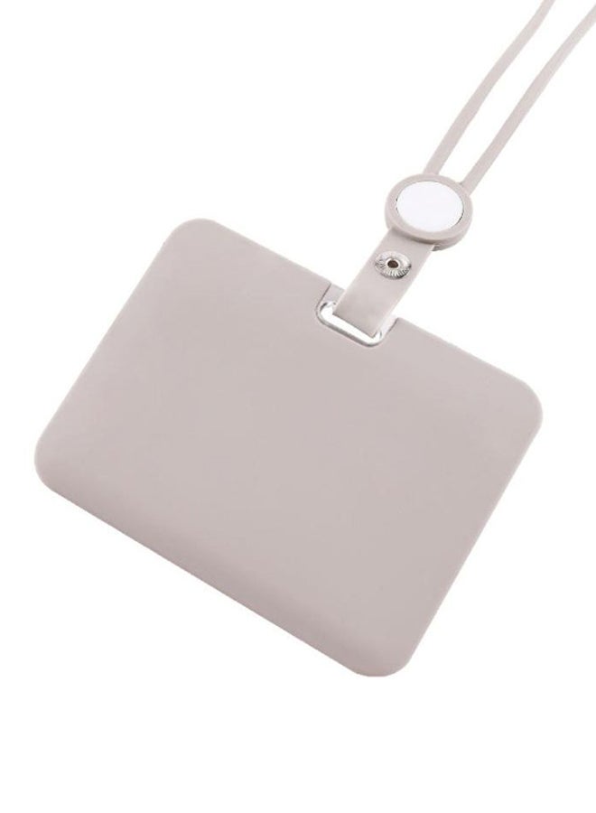 ROCO Lanyard ID Holder With Silicone String Grey - Image 2