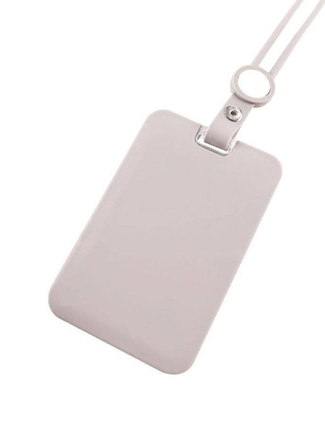 ROCO Lanyard ID Holder With Silicone String Grey - Image 2